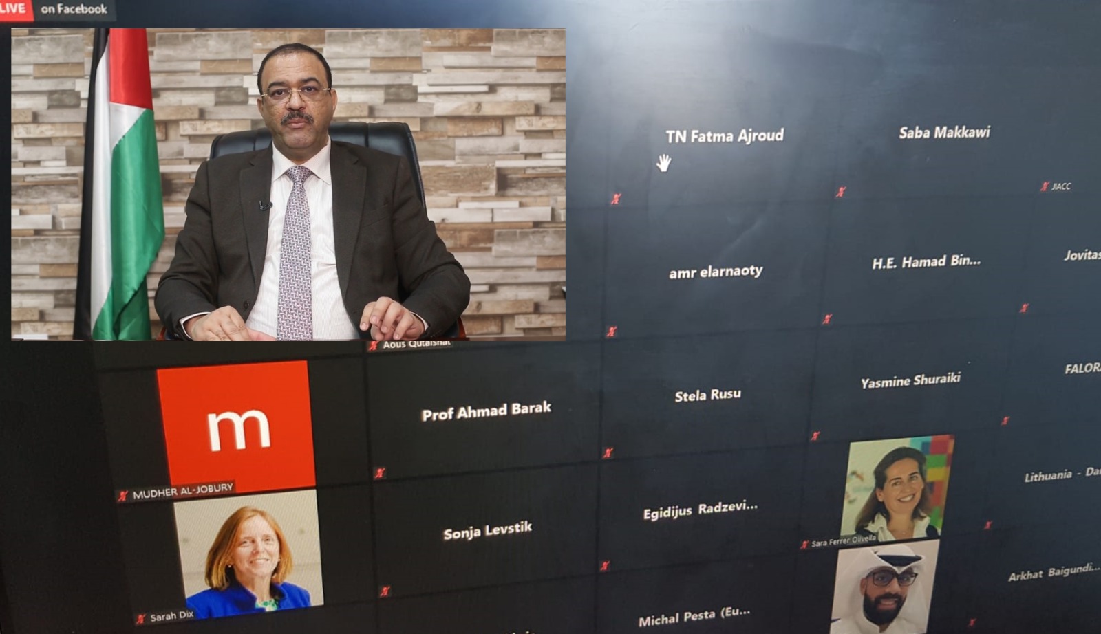 في كلمته خلال ندوة دولية نظمتها هيئة النزاهة ومكافحة الفساد الاردنية معالي المستشار أ.د. براك: لا أمل في تحقيق تنمية مستدامة بدون السلام والاستقرار وحقوق الانسان والحكم الفعال 