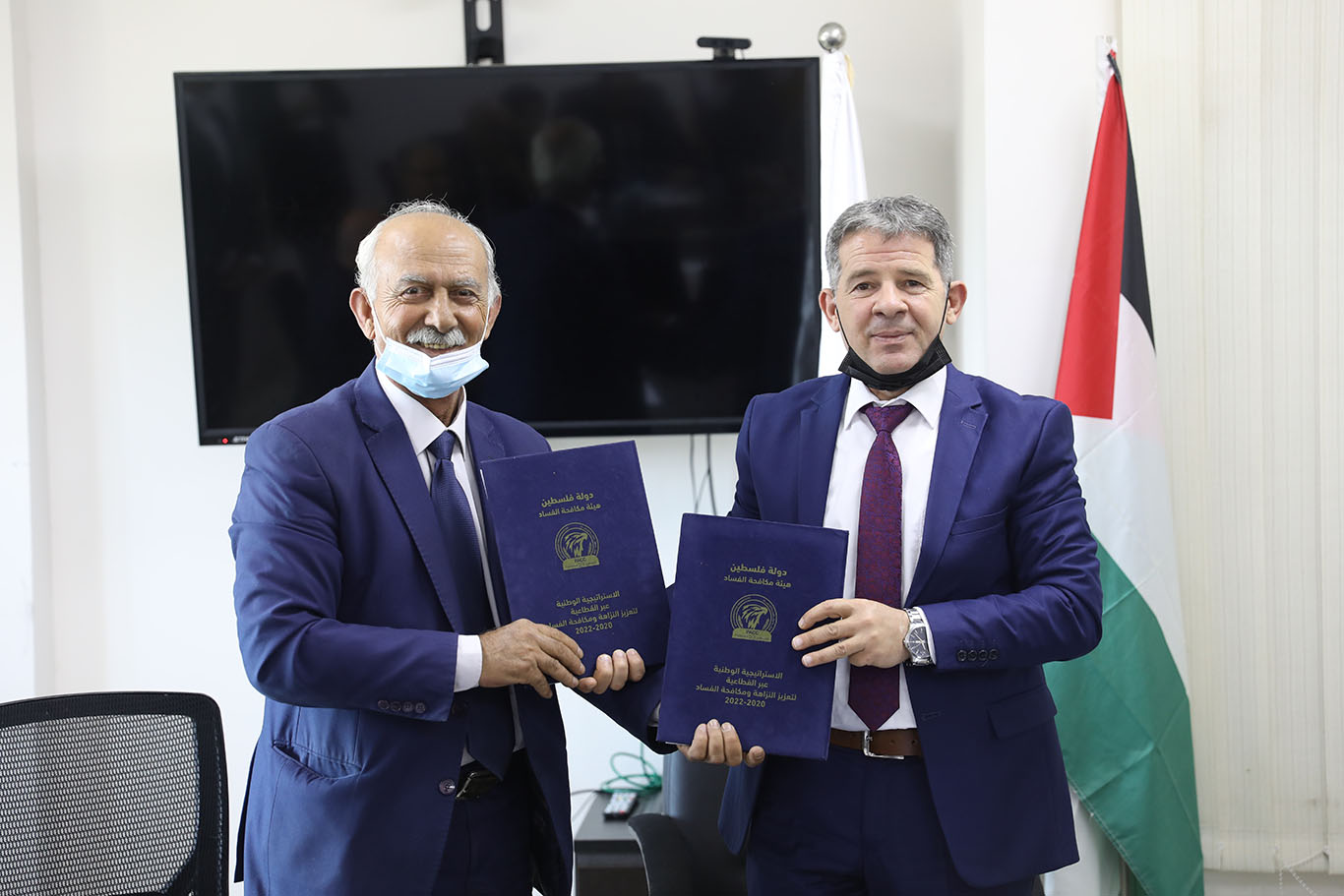 مكافحة الفساد ومعهد فلسطين لأبحاث الأمن القومي يوقعان مذكرة تفاهم لتعزيز التعاون المشترك