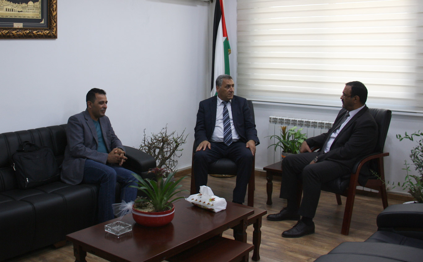 Counsellor Barrak receives the President of “Khadouri” University and discusses with him joint cooperation