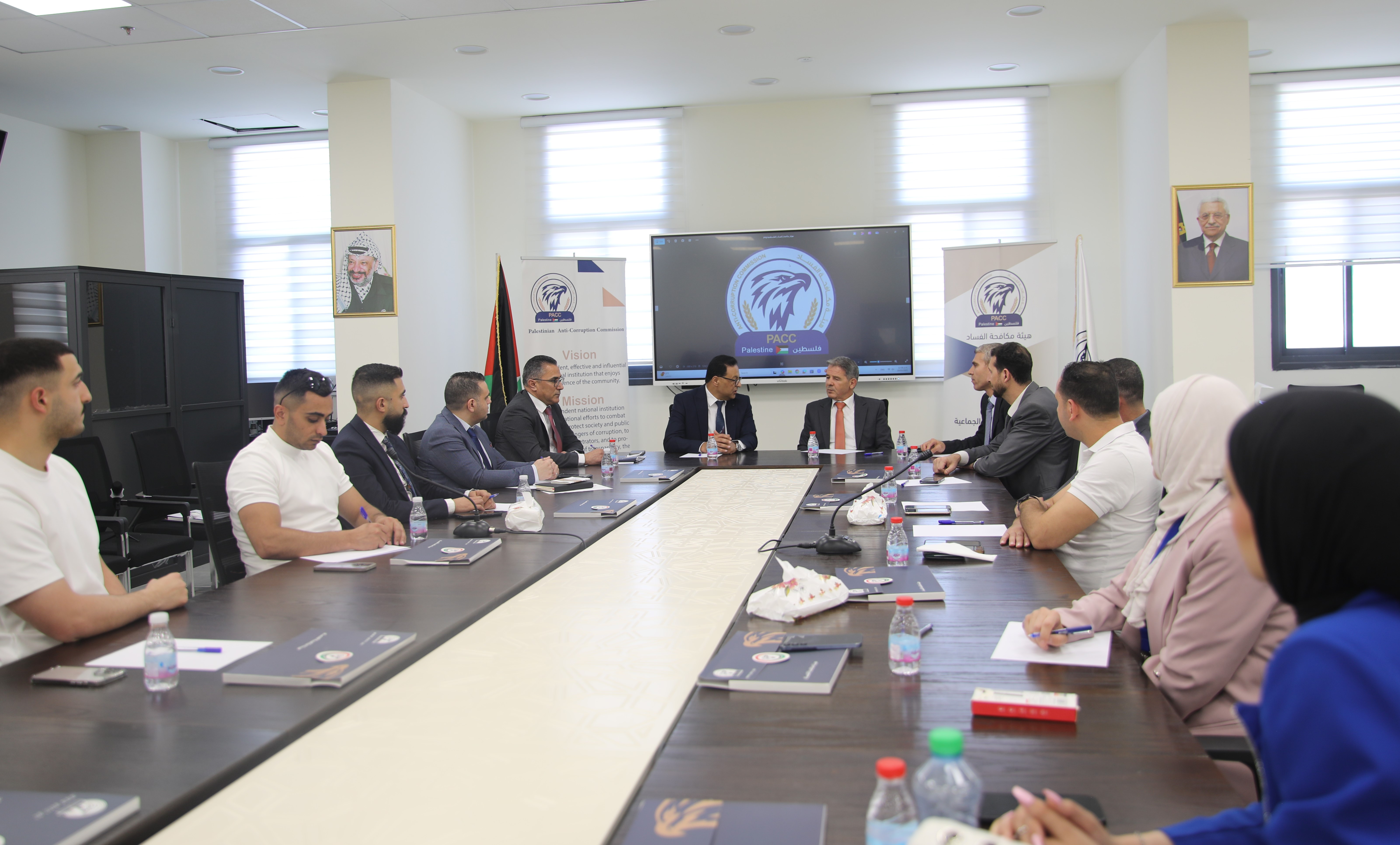 During a Meeting with Criminal Law Master’s Students at the Arab American University
